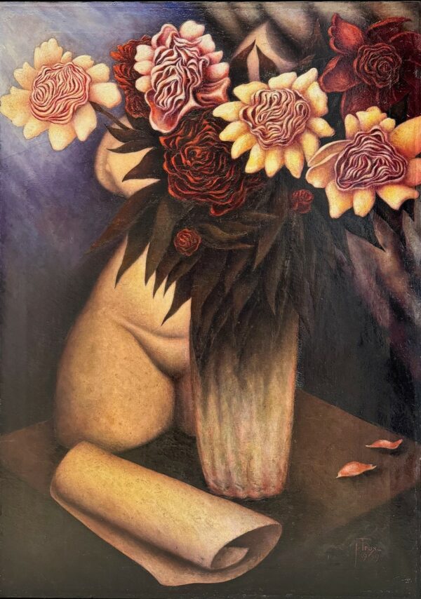 Jaromir TRUXA (1896 -1940), Ecole Tchèque                  Flowers and torso