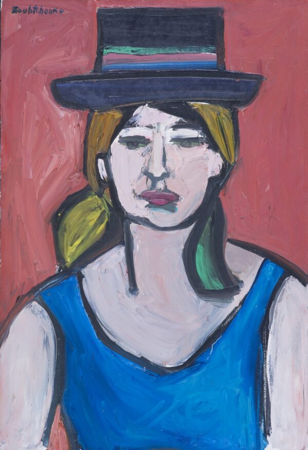 Catherine ZOUBTCHENKO [franco-russe] (Née en 1937)  Femme au chapeau, 1963