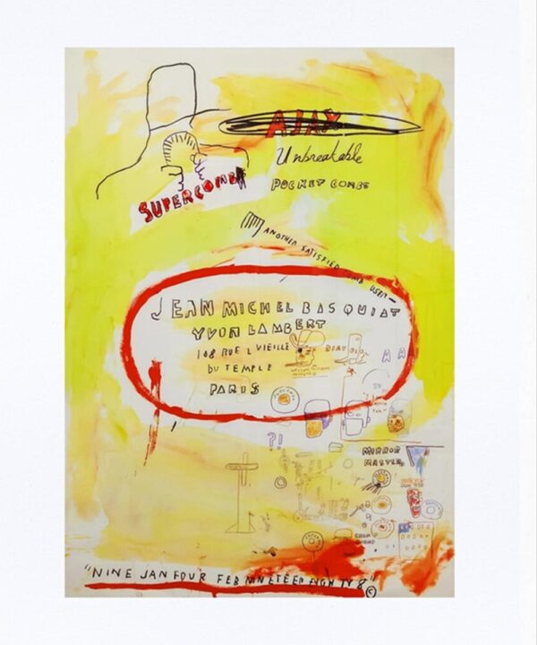 Jean-Michel BASQUIAT (1960-1988), D’Après.  Supercomb.