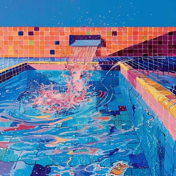 Richard PRINCE (Né en 1994)  Splash color,2023.