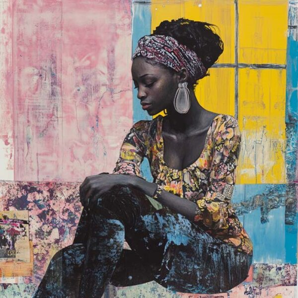 Babacar SOW (Né en 1990)  Reflections in color.2024.