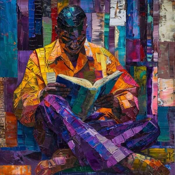 Alemaheyu BEKELE (Né en 1976)  The Reader’s Escape,2023.