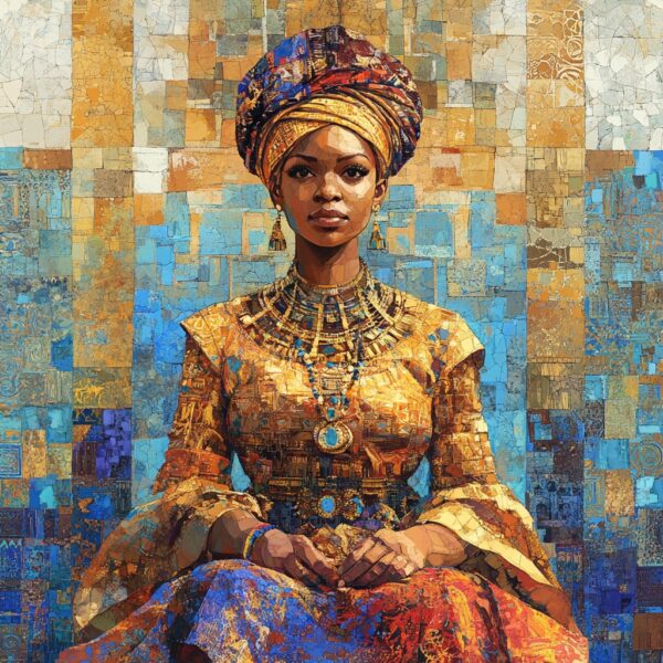 Kwame ADDO (Né en 1983)  The Golden Empress,2022.