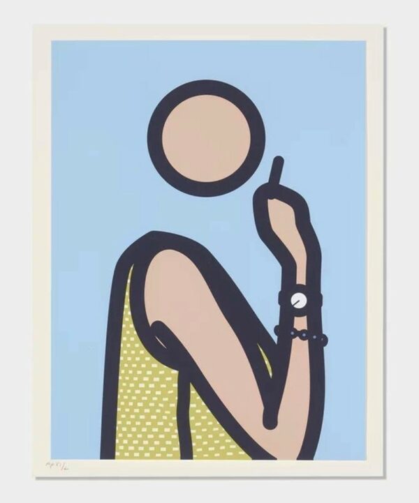 Julian OPIE  Ruth with a cigarette 2, 2005.