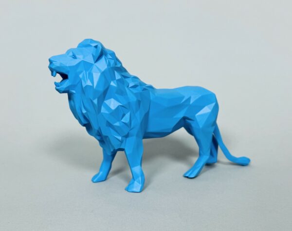 Richard ORLINSKI (Né en 1967)  Lion (Blue Edition).