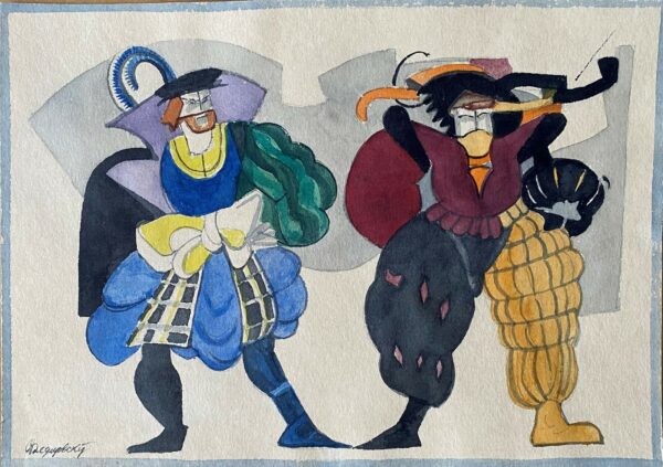 Fedor F. FEDOROVSKI (1883-1955)  Etude de costumes de théâtre.