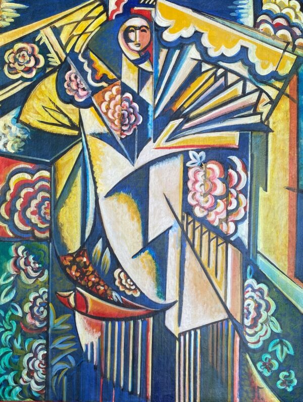 Nathalie GONTCHAROVA (1881-1962), Attribué à.  Composition aux fleurs.